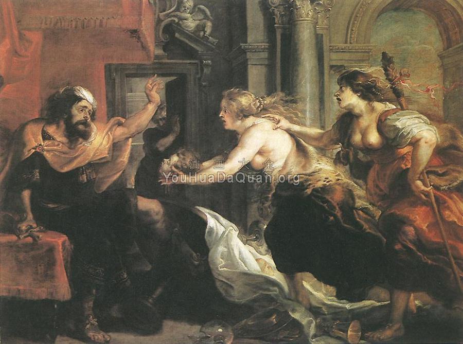 Tereus Confronted with the Head of his Son Itylus - 彼得·保罗·鲁本斯